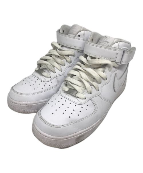 NIKE（ナイキ）NIKE (ナイキ) ハイカットスニーカー　AIR FORCE1 MID CW2289-111 ホワイト サイズ:26の古着・服飾アイテム