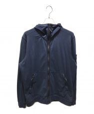 STONE ISLAND (ストーンアイランド) ワッペンハイネックジップパーカー　661560558 ネイビー サイズ:XL