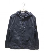 STONE ISLAND (ストーンアイランド) ワッペンオーバーフィットシャツパーカー　6715117WN ネイビー サイズ:XL