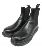 ALEXANDER McQUEENアレキサンダーマックイーン）の古着「HYBRID ANKLE BOOTS サイドゴアブーツ　586198」｜ブラック