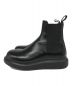 ALEXANDER McQUEEN (アレキサンダーマックイーン) HYBRID ANKLE BOOTS サイドゴアブーツ　586198 ブラック サイズ:40：25000円