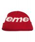 SUPREME (シュプリーム) big logo beanie レッド：6000円