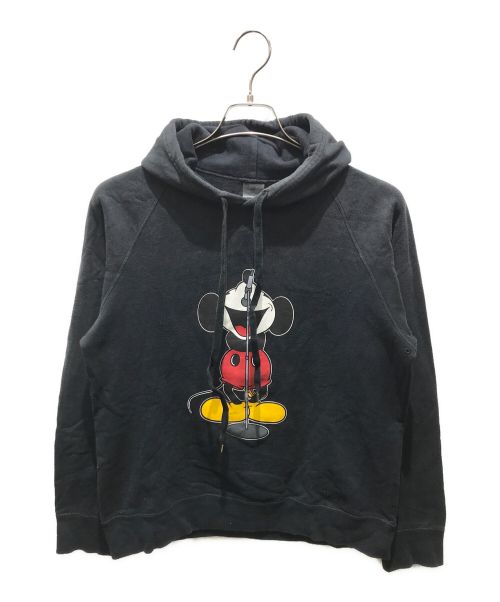 DISNEY（ディズニー）DISNEY (ディズニー) NUMBER (N)INE (ナンバーナイン) プリントパーカー ブラック サイズ:4の古着・服飾アイテム