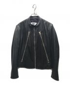 MM6 Maison Margielaエムエムシックス メゾンマルジェラ）の古着「5ZIP RIDERS JACKET」｜ブラック