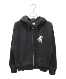 stussy（ステューシー）の古着「RAT ZIP HOODIE　1974840」｜ブラック