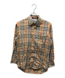 Burberry's（バーバリーズ）の古着「シャドーホースノヴァチェックシャツ」｜ベージュ