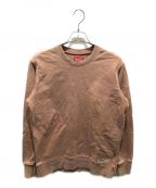 SUPREMEシュプリーム）の古着「Overdyed Crewneck　17SS」｜ブラウン