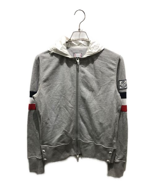 MONCLER GAMME BLEU（モンクレール ガム ブルー）MONCLER GAMME BLEU (モンクレール ガム ブルー) 切替ジップパーカー　1139 18400480 80121 グレー サイズ:Mの古着・服飾アイテム