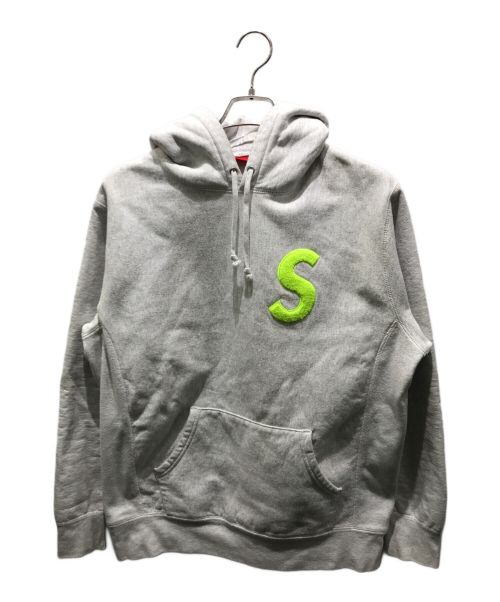 SUPREME（シュプリーム）Supreme (シュプリーム) S Logo Hooded Sweatshirt　19AW グレー サイズ:Lの古着・服飾アイテム