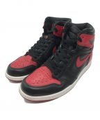 NIKEナイキ）の古着「ハイカットスニーカー　Air Jordan 1 Retro High OG 555088-001」｜ブラック×レッド