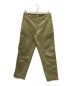 AURALEE（オーラリー）の古着「WASHED FINX BUGGY SATIN WIDE PANTS(ウォッシュド フィンクス バギー サテン ワイド パンツ)」｜カーキ