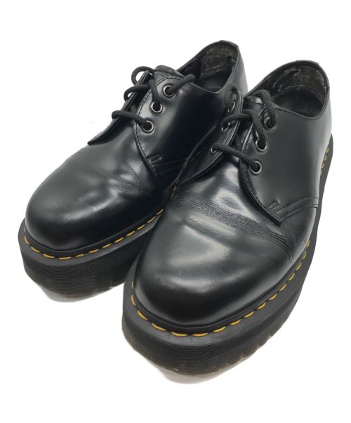 Dr.Martens（ドクターマーチン）Dr.Martens (ドクターマーチン) 1461 QUAD 3 ホール シューズ ブラック サイズ:8の古着・服飾アイテム