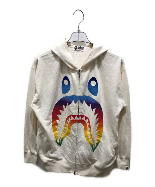 A BATHING APE（アベイシングエイプ）A BATHING APE (アベイシングエイプ) ジップパーカー ベージュ サイズ:Fの古着・服飾アイテム