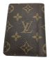 LOUIS VUITTON (ルイ ヴィトン) カードケース　M66541 モノグラム ポルト カルト・パス ヴェルティカル　CT2100 ブラウン：12000円