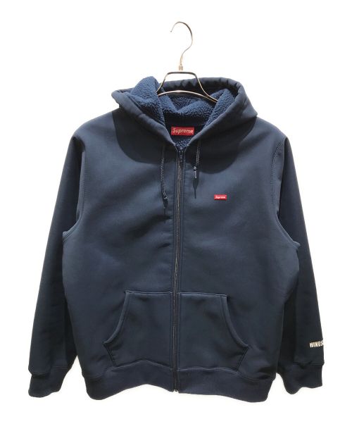 SUPREME（シュプリーム）Supreme (シュプリーム) WINDSTOPPER Zip Up Hooded Sweatshirt ネイビー サイズ:Mの古着・服飾アイテム