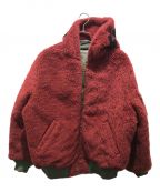 SUPREMEシュプリーム）の古着「Faux Fur Reversible MA-1　22AW」｜レッド×カーキ