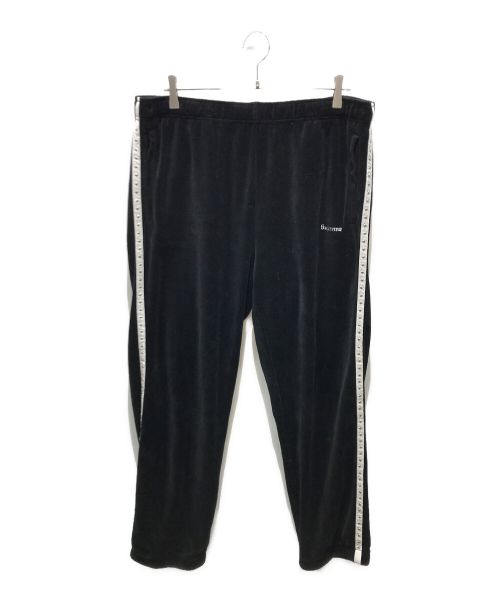 SUPREME（シュプリーム）Supreme (シュプリーム) studded velour track pant ブラック サイズ:XLの古着・服飾アイテム