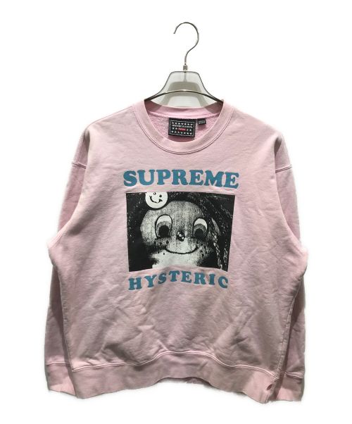 SUPREME（シュプリーム）SUPREME (シュプリーム) Hysteric Glamour (ヒステリックグラマー) スウェット ピンク サイズ:Mの古着・服飾アイテム