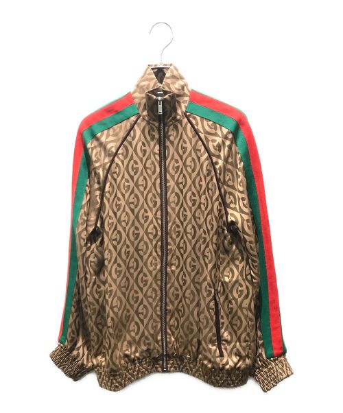 GUCCI（グッチ）GUCCI (グッチ) Oversize G Rhombus Zip Jacket　596002 ブラウン サイズ:XSの古着・服飾アイテム