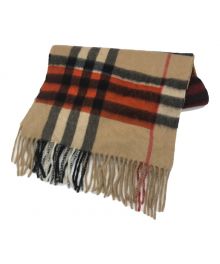 BURBERRY LONDON（バーバリーロンドン）の古着「ノヴァチェックリバーシブルマフラー」｜ベージュ