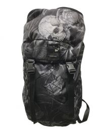 New Era×Yohji Yamamoto pour homme（ニューエラ×ヨウジヤマモト プールオム）の古着「SKULL&ROSE PRINT RUCKSACK　hg-i55-660-1-03　 22SS」｜ブラック