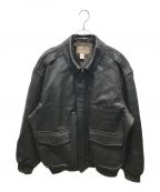 L.L.Beanエルエルビーン）の古着「A-2 LEATHER JACKET　OMF44」｜ブラック