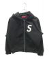 SUPREME（シュプリーム）の古着「S Logo zip up hooded sweatshirt　24AW 」｜ブラック