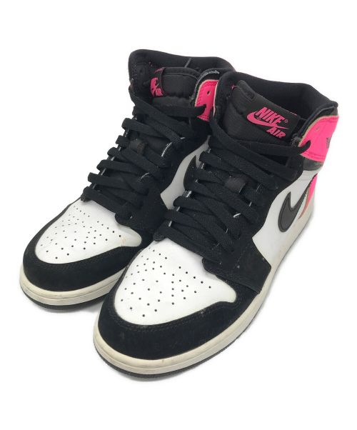 NIKE（ナイキ）NIKE (ナイキ) ハイカットスニーカー　AIR JORDAN 1 RETRO　881426-009 ピンク サイズ:25の古着・服飾アイテム