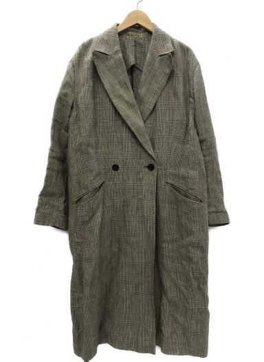 [中古]DEUXIEME CLASSE(ドゥーズィエム クラス)のレディース コート Glen Check coat グレンチェック コート