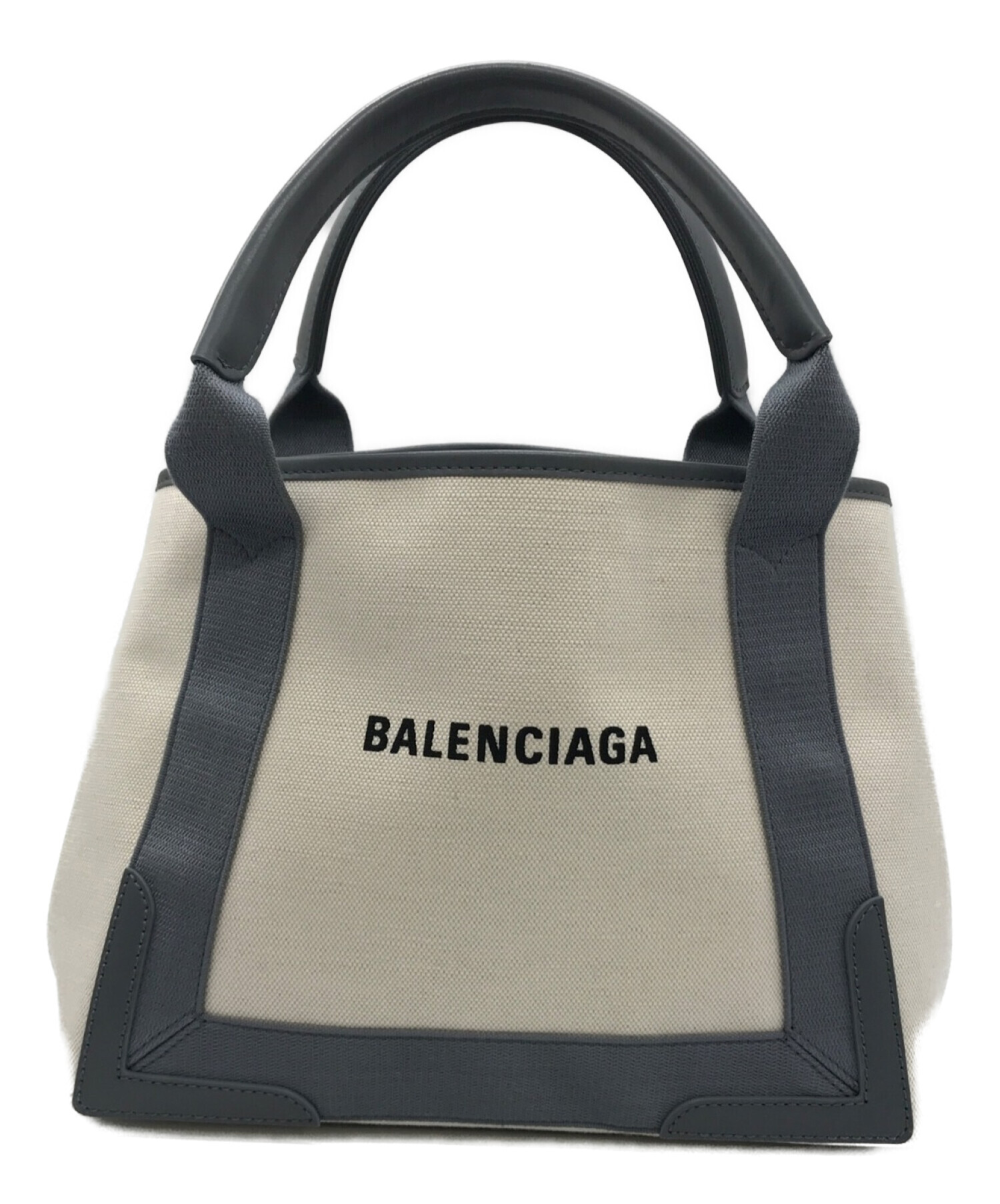 新品即決 BALENCIAGA バレンシアガ ハンドバッグ ネイビーカバ