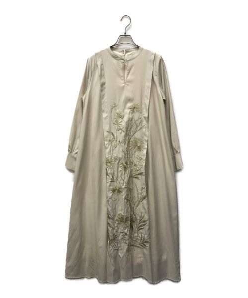 中古・古着通販】Ameri (アメリ) MADELYN EMBROIDERY DRESS ベージュ