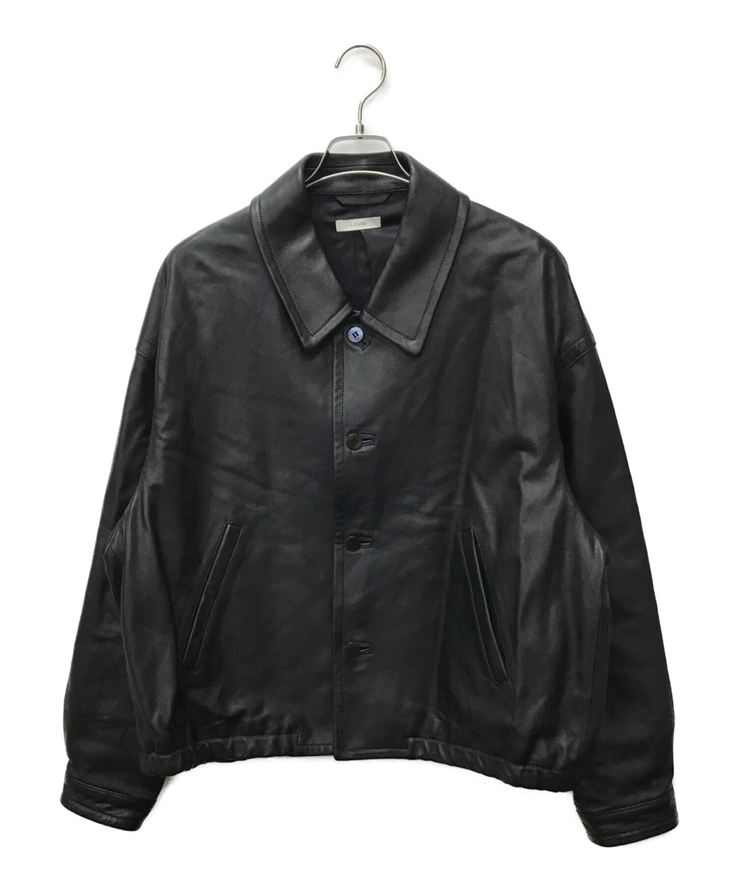 LIDnM (リドム) LEATHER SHORT BLOUSON ブラック サイズ:M