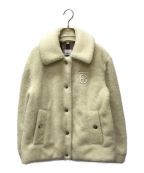 BURBERRYバーバリー）の古着「monogram-embroidered fleece jacket」｜ホワイト