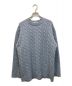 MADISON BLUE（マディソンブルー）の古着「CRASHED CABLE KNIT PULLOVER」｜スカイブルー