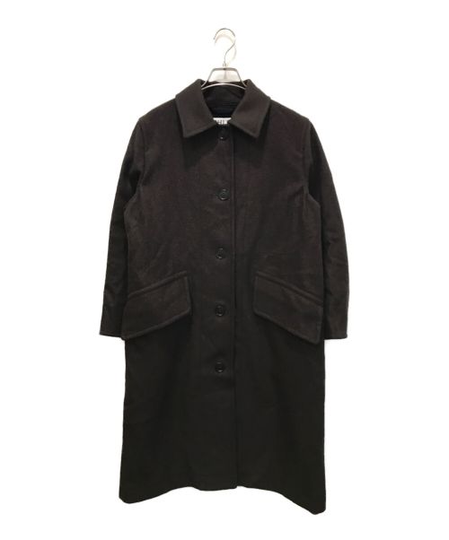 MHL（エムエイチエル）MHL (エムエイチエル) BASIC WOOL MELTON COAT ブラウン サイズ:1の古着・服飾アイテム