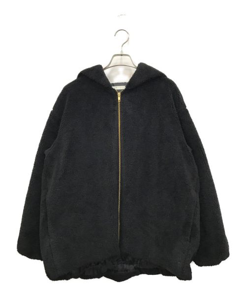 INTIMITE（アンティミテ）INTIMITE (アンティミテ) Eco Fur Zip Hoodie ブラック サイズ:FREEの古着・服飾アイテム