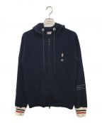 MONCLER×FRAGMENT HIROSHI FUJIWARAモンクレール×フラグメント ヒロシフジワラ）の古着「カシミヤ混 ジップアップニットパーカー」｜ネイビー