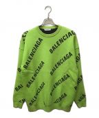 BALENCIAGAバレンシアガ）の古着「Logo-embroidered sweater」｜グリーン
