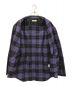 MONKEY TIME (モンキータイム) HEAVY CHECK TWILL OVER SIZED CPO パープル サイズ:XL：4800円