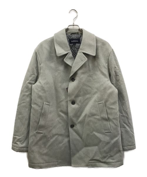 NEWYORKER（ニューヨーカー）NEWYORKER (ニューヨーカー) MIXウールコート グレー サイズ:Lの古着・服飾アイテム