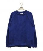 nanamicaナナミカ）の古着「5G Crew Neck Sweater」｜ブルー