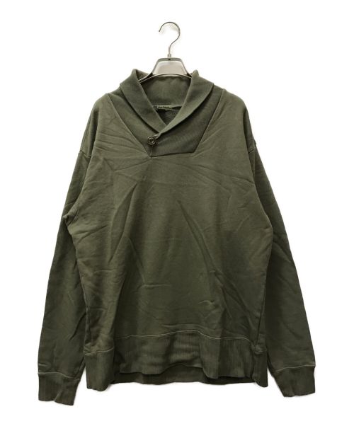 NIGEL CABOURN（ナイジェルケーボン）NIGEL CABOURN (ナイジェルケーボン) SHAWL COLLAR SWEAT SHIRT オリーブ サイズ:50の古着・服飾アイテム