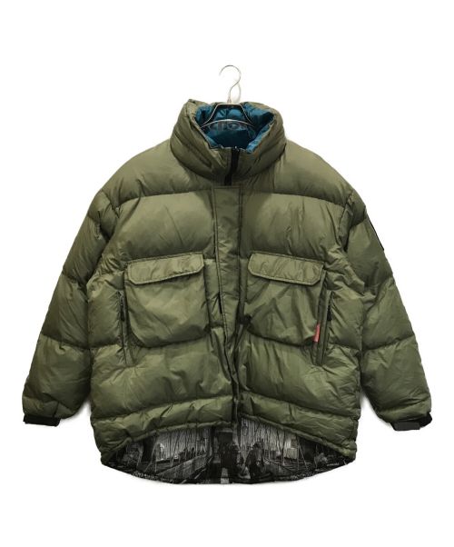 Schott（ショット）Schott (ショット) MASSIVE POCKET REVERSIBLE JACKET 中綿ジャケット カーキ サイズ:XLの古着・服飾アイテム