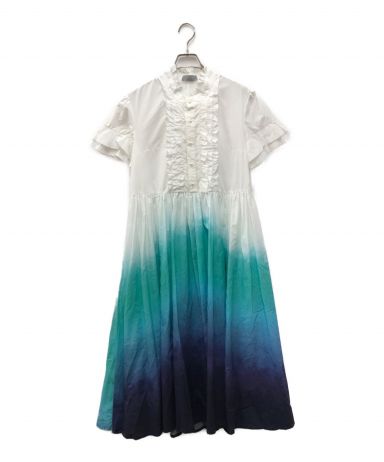 [中古]hazama(ハザマ)のレディース ワンピース 見えないものを見ようとして見上げた夜空のシャツドレス
