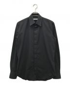 JOHN LAWRENCE SULLIVANジョンローレンスサリバン）の古着「BROADCLOTH REGULAR COLLAR SHIRT」｜ブラック