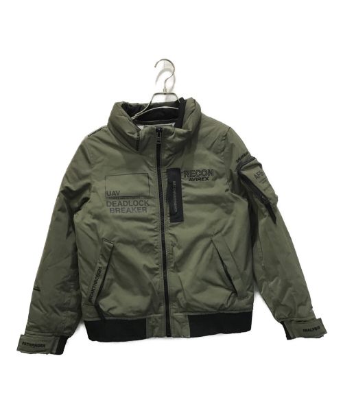 AVIREX（アヴィレックス）AVIREX (アヴィレックス) FLIGHT JACKET WEATHER WATCHER AF カーキ サイズ:Sの古着・服飾アイテム