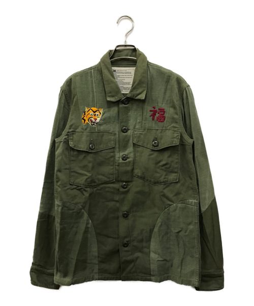 ink（インク）ink (インク) Remake Vietnam Army Shirts カーキ サイズ:Mの古着・服飾アイテム