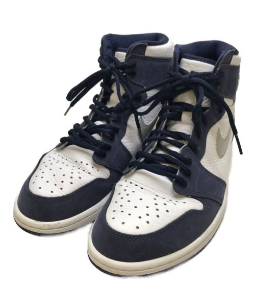 NIKE（ナイキ）NIKE (ナイキ) AIR JORDAN 1 HIGH OG CO JP ホワイト×ネイビー サイズ:26の古着・服飾アイテム