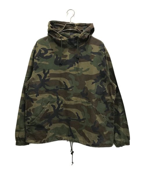 stussy（ステューシー）stussy (ステューシー) RIPSTOP PULLOVER カーキ サイズ:Lの古着・服飾アイテム