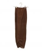 Jean Paul Gaultier FEMMEジャンポールゴルチェフェム）の古着「シアースカート」｜ブラウン